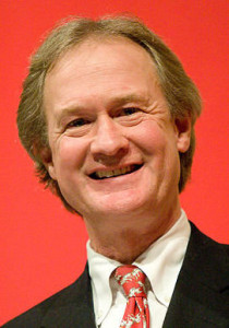 RI governor Lincoln Chafee makes an appearance at Brown University in 2007. Photo by Kenneth C. Zirkel