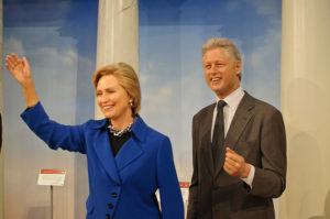 Bill and Hillary Clinton at Madame Tussaud's New York. Photo by  InSapphoWeTrust.